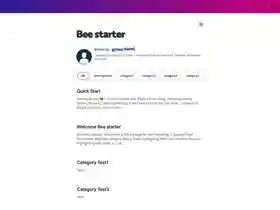 Gatsby Starter Bee screenshot