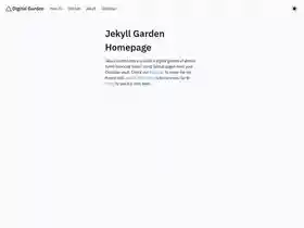 Jekyll Garden screenshot