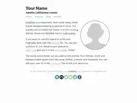 Gradfolio screenshot