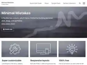 Minimal Mistakes screenshot