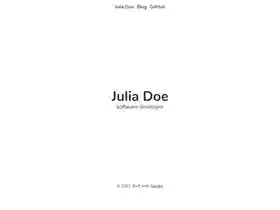 Gatsby Starter Julia screenshot
