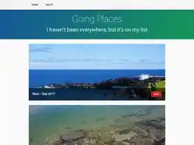 Gatsby Starter Traveler Blog screenshot