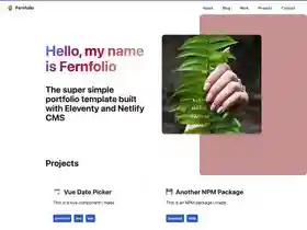 Fernfolio screenshot