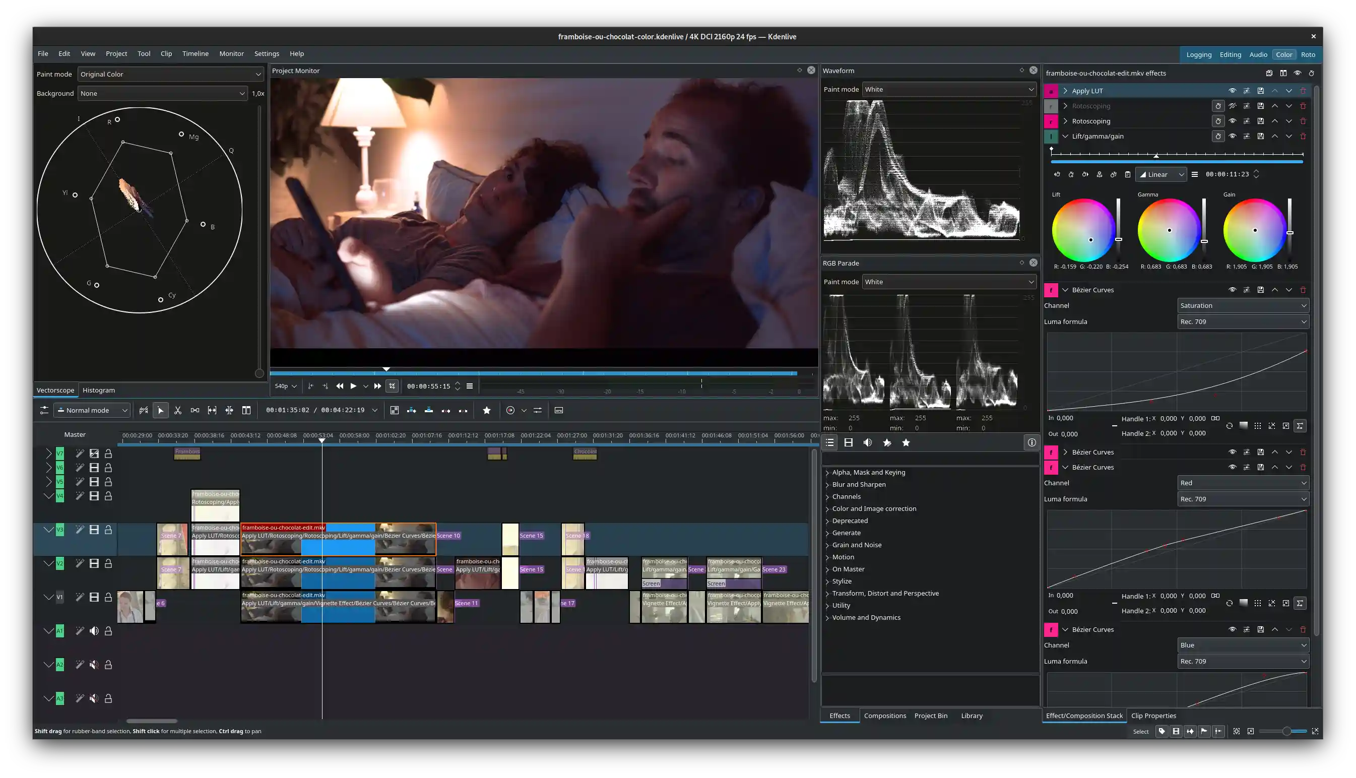 Screenshot of Kdenlive