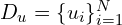 D_u = \{u_i\}_{i=1}^N