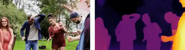 friends-depth-anything-large – LearnOpenCV human action observation depth anything monocular depth perception inference large