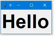 Python GUI examples label font