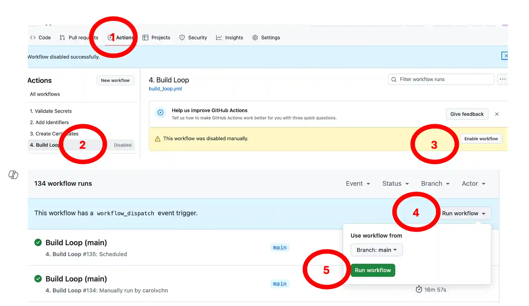 fix a disabled build state