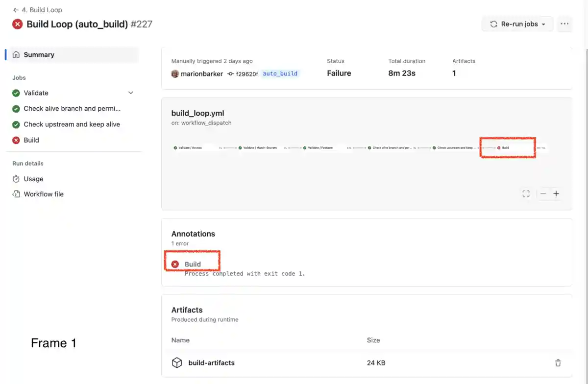 graphic showing failure to create certificates