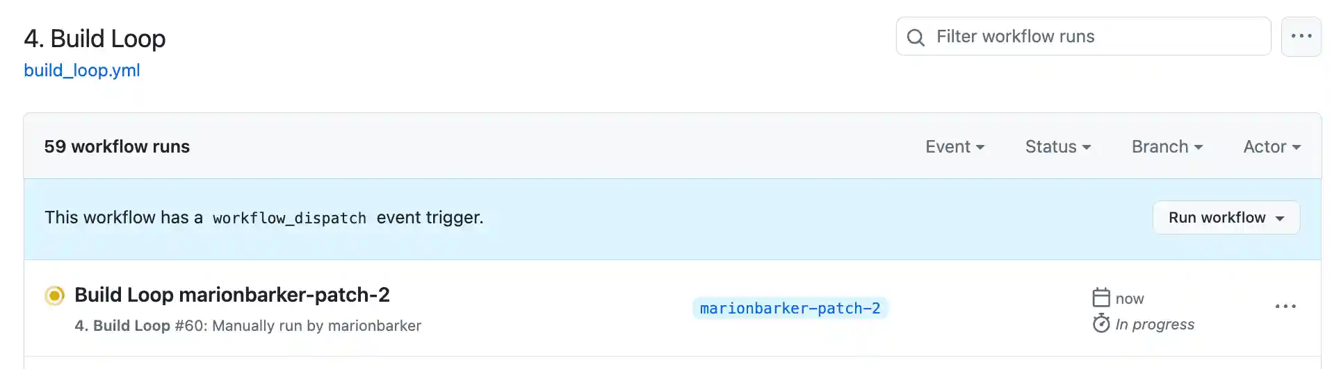 build is in progress