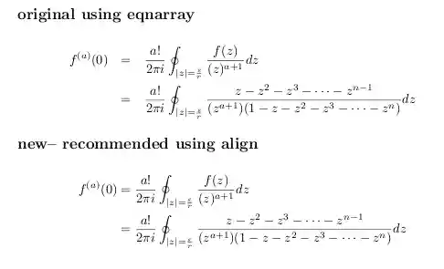 align Proper Alignment in LaTeX - Align and Eqnarray environments