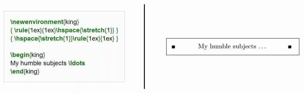 newenvironment LaTeX Feature Extension - the /newenvironment command