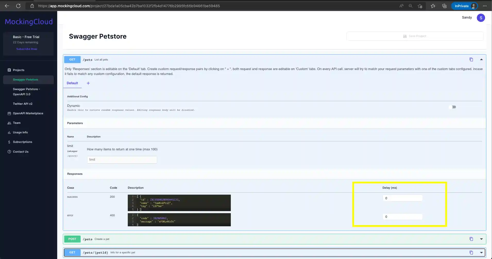 response delay image