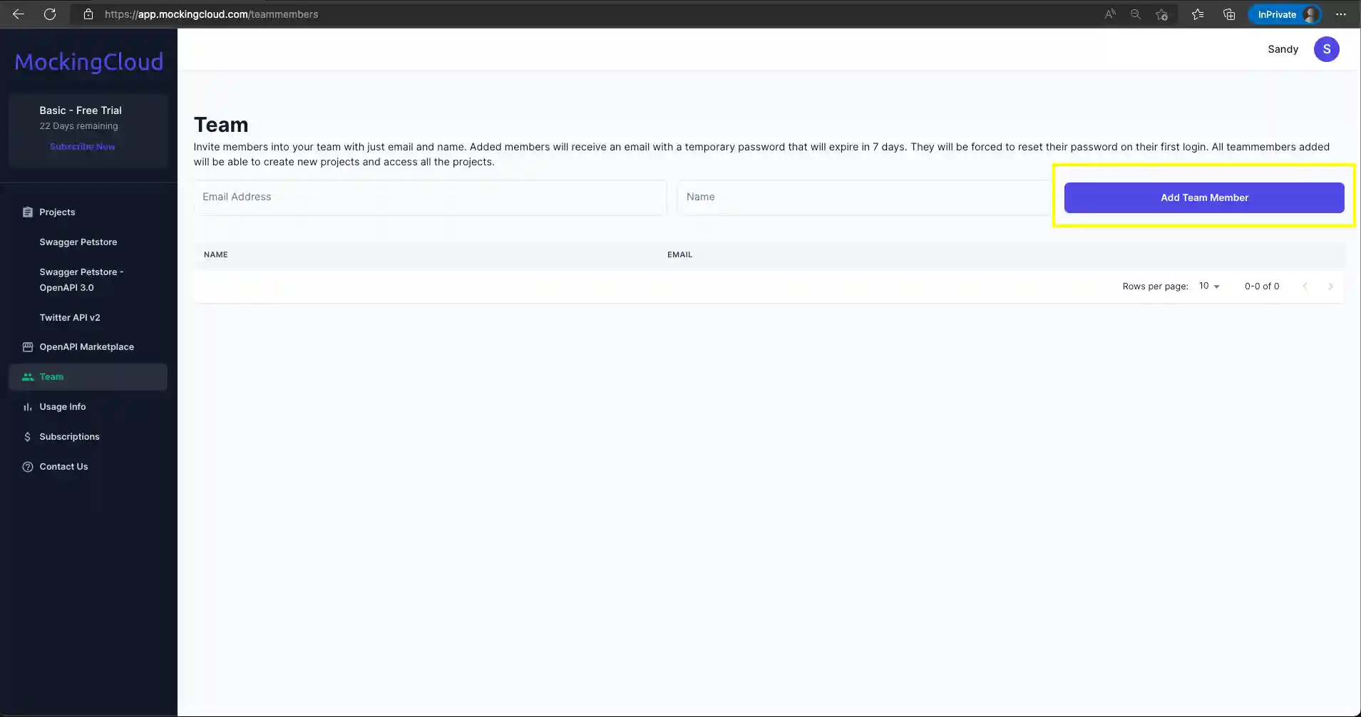 adding team member image
