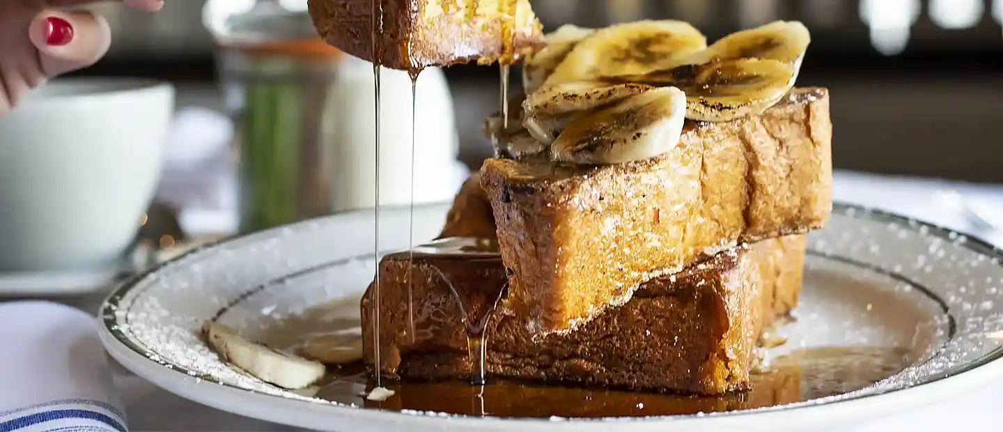 brunch meal on a table