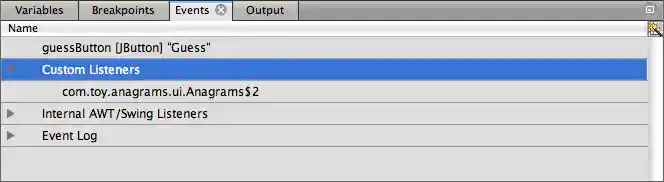 debug customlisteners