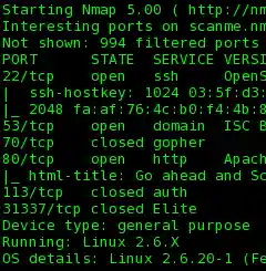 Scan output thumbnail