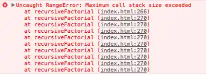 Stack overflow error
