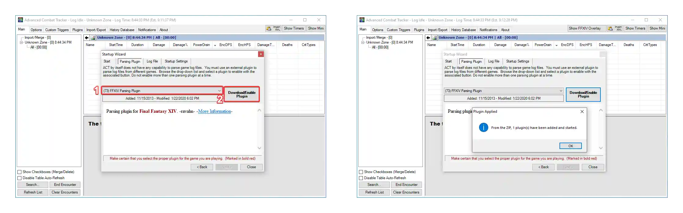 Installing the Parsing Plugin in ACT