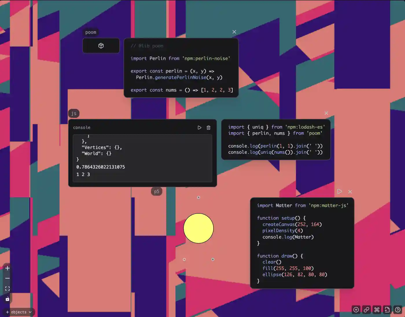 Shared JavaScript libraries example