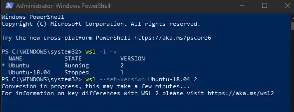 Convert to version 2