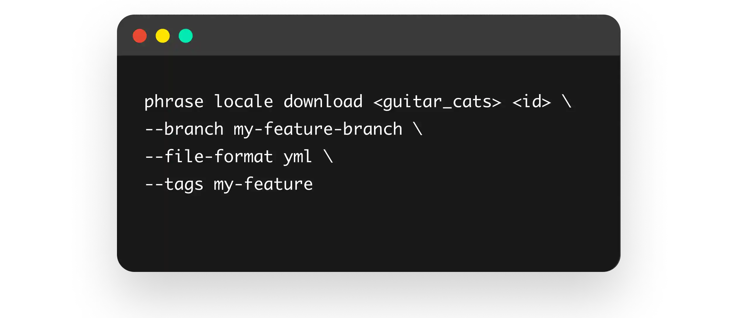 CLI screenshot | Phrase