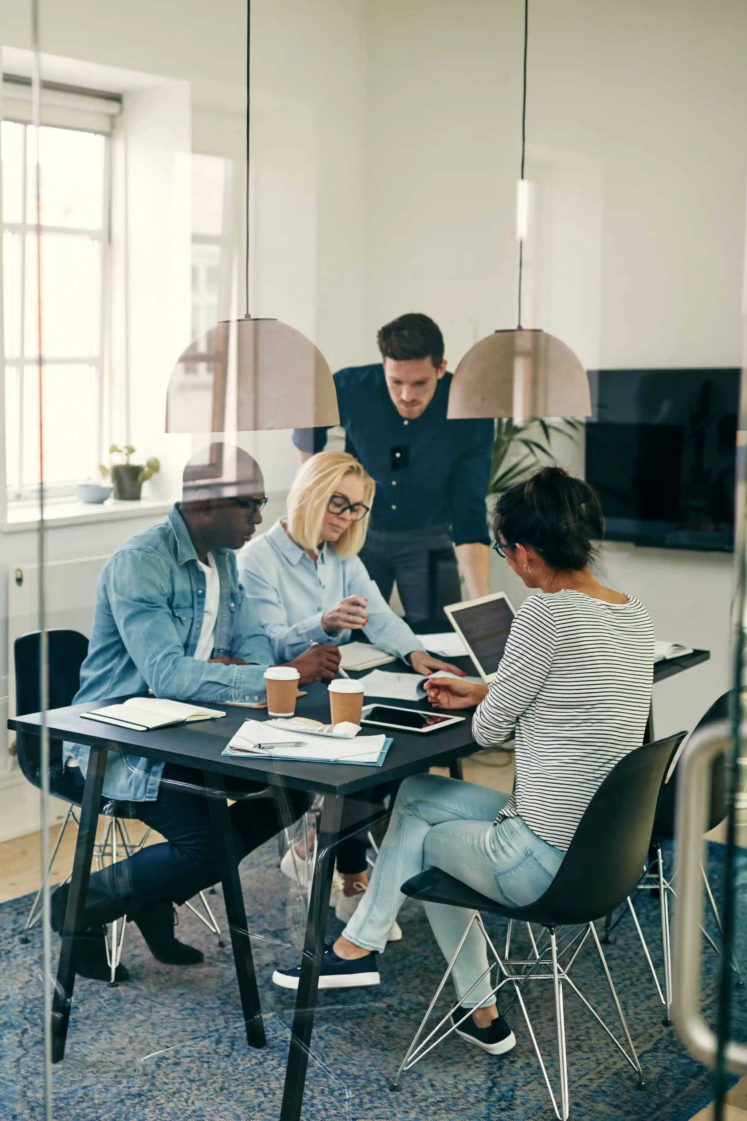 Team working on the project