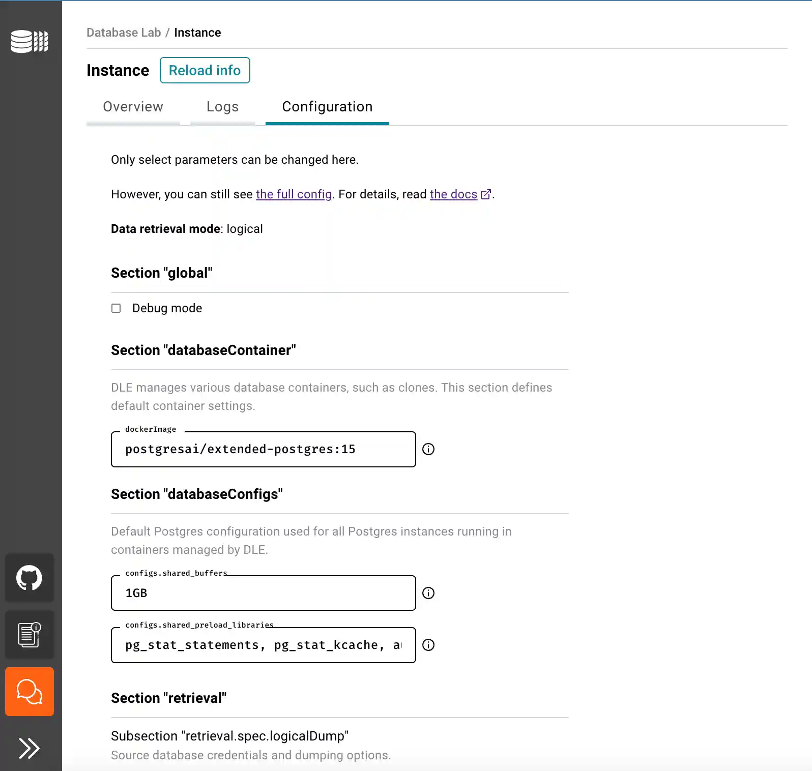 DBLab Engine configuration: step 2
