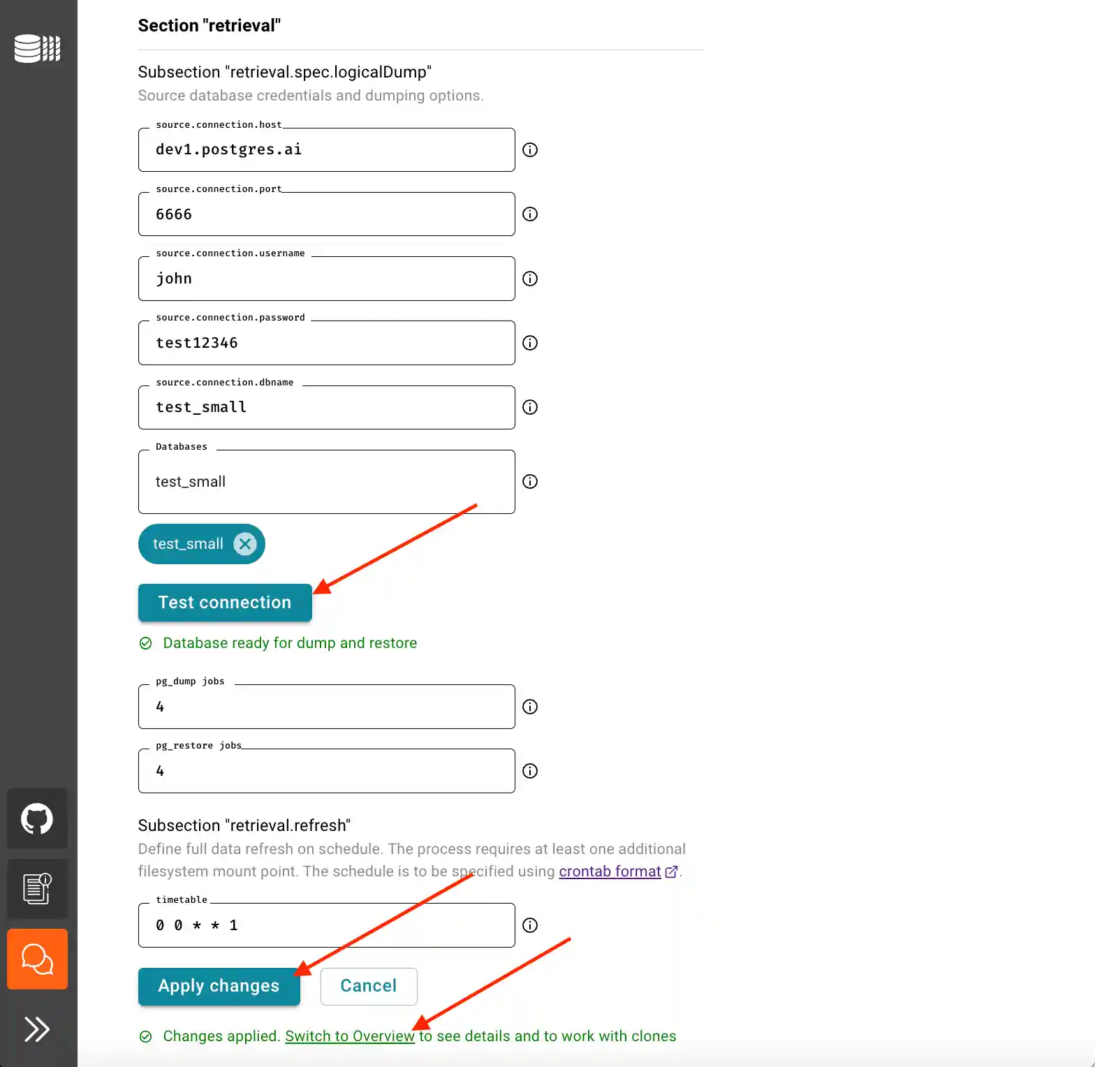 DBLab Engine configuration: step 3