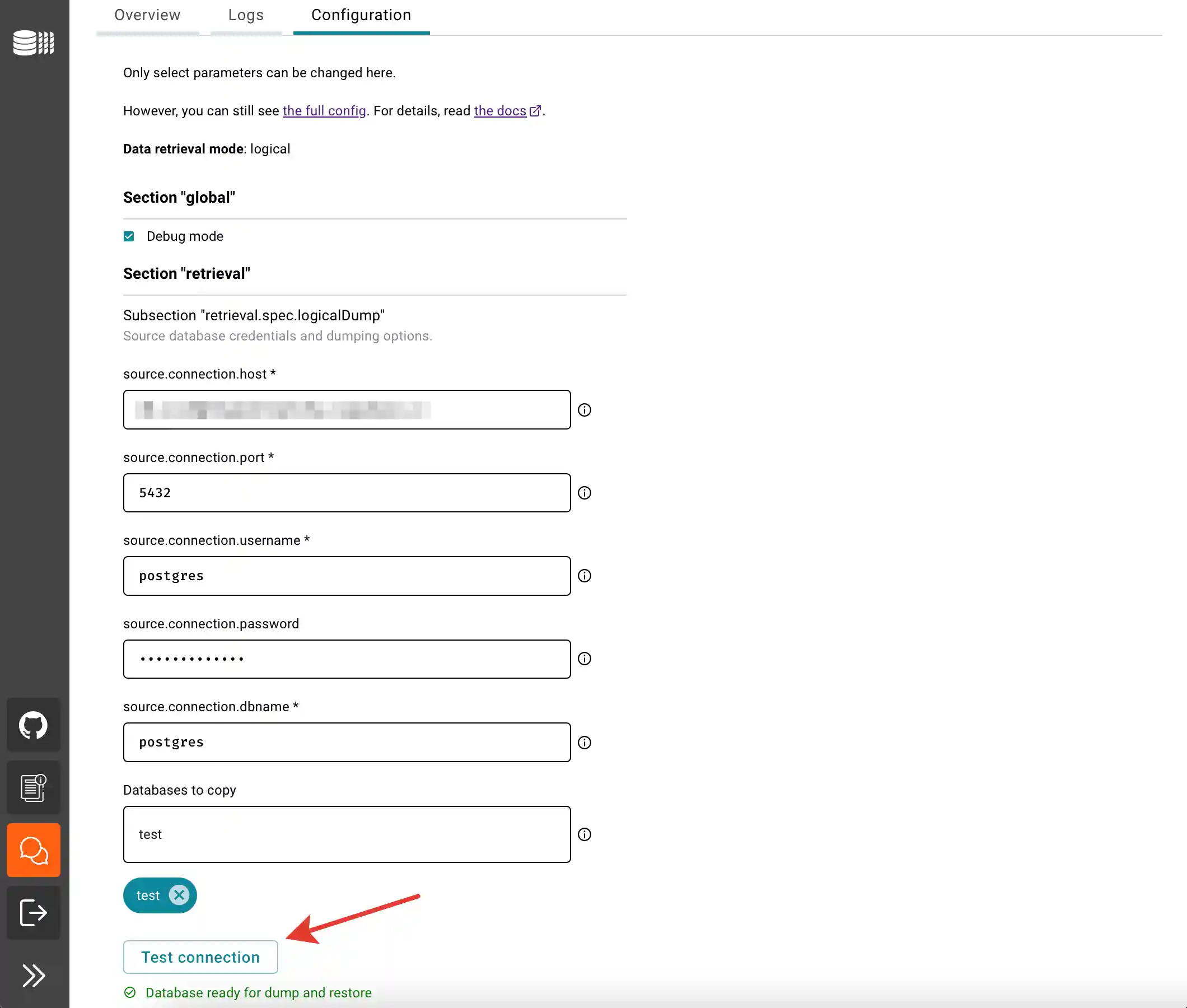 DBLab Engine configuration: step 2