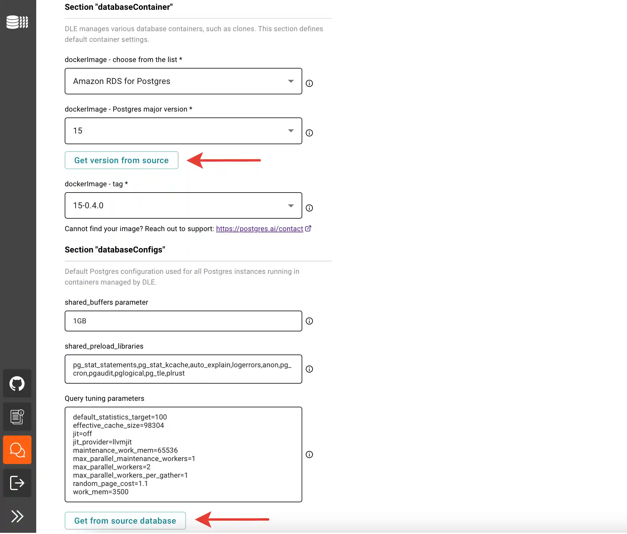 DBLab Engine configuration: step 3