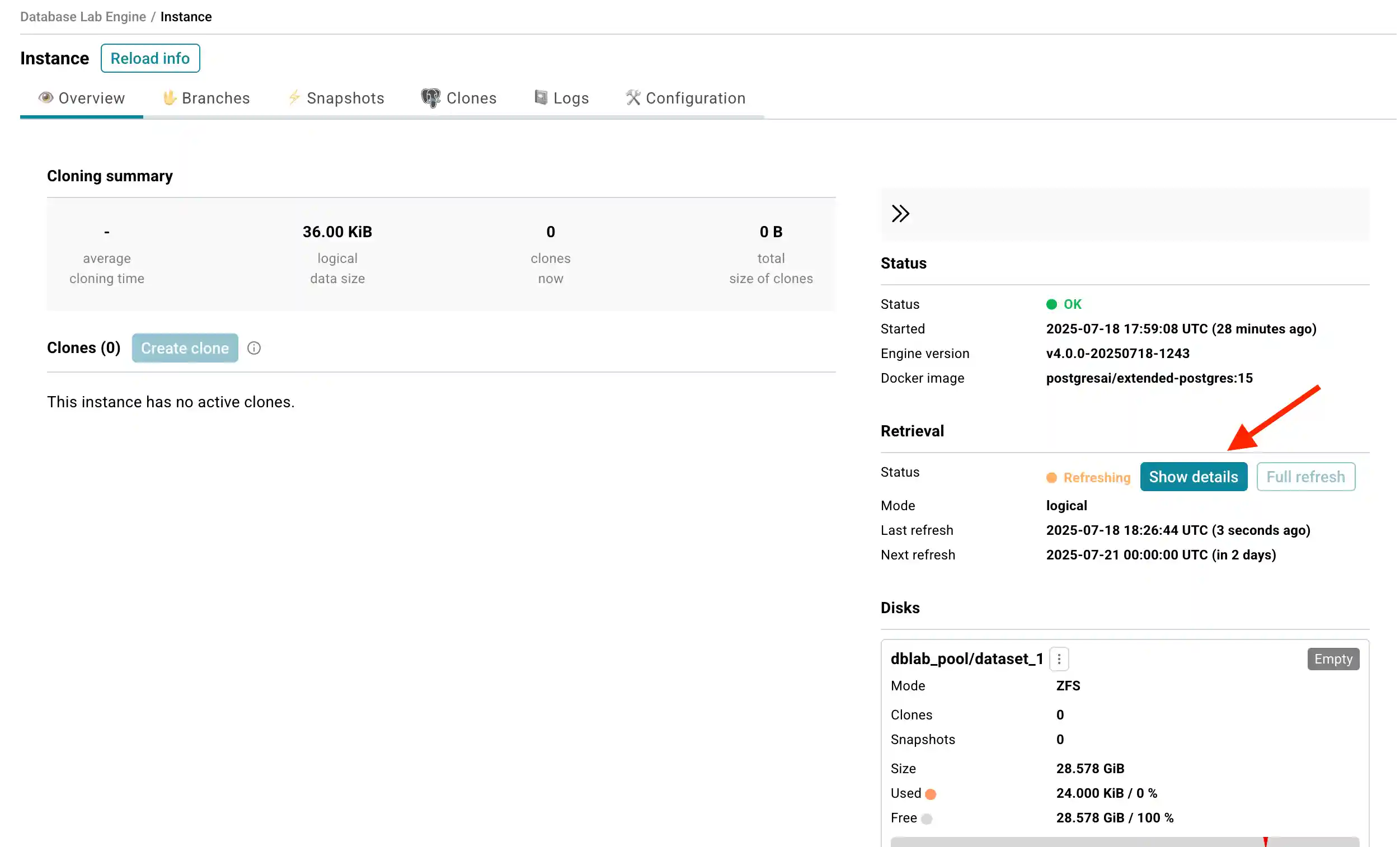 DBLab Engine configuration: step 5