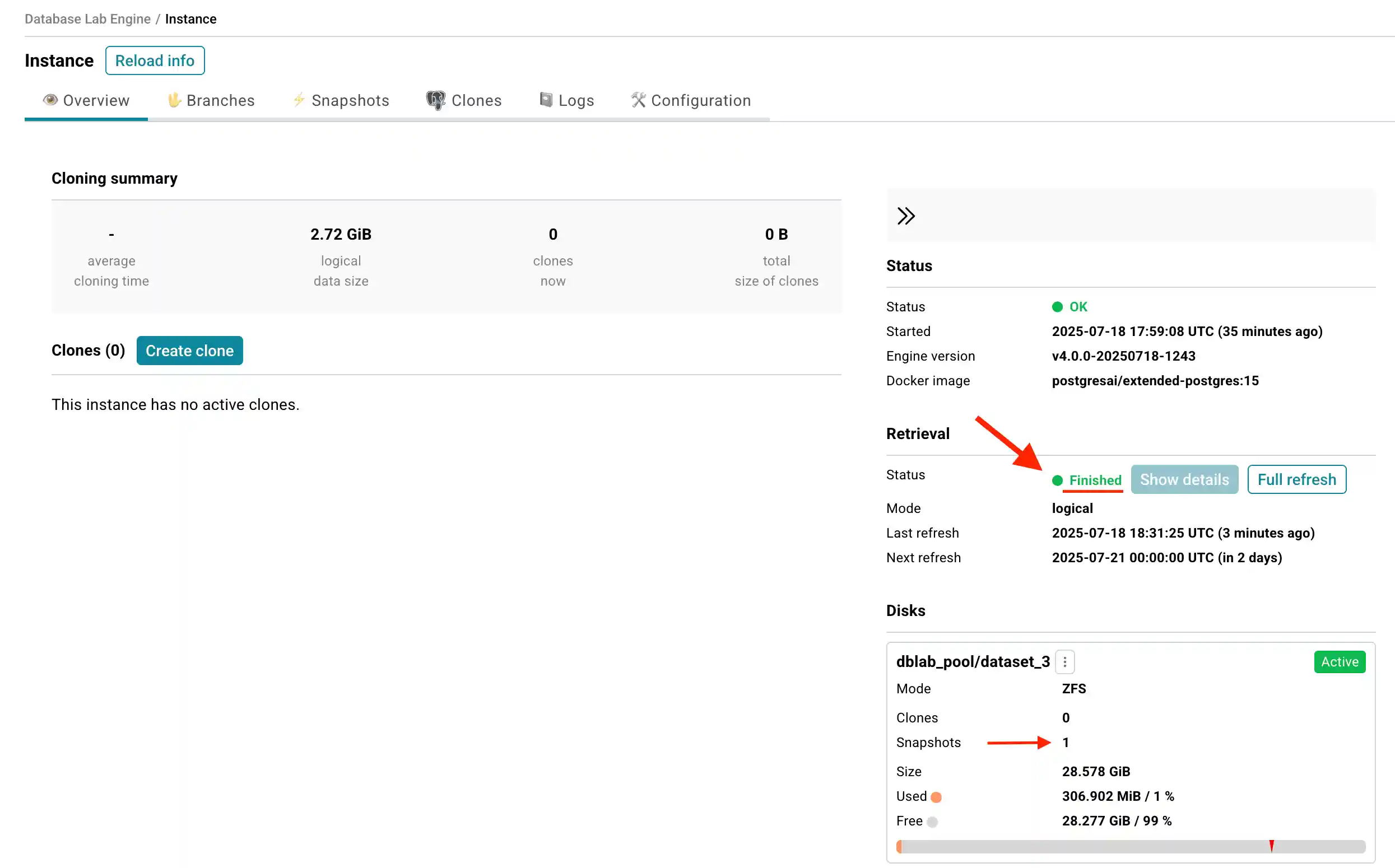 DBLab Engine configuration: step 7
