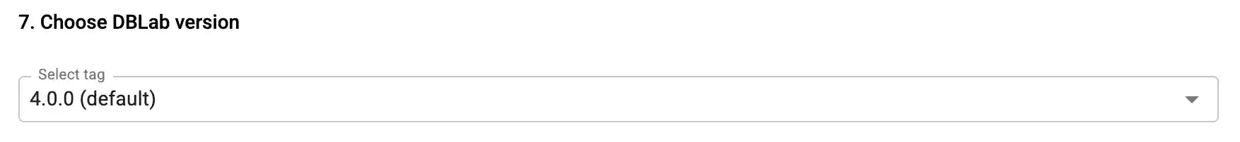 DBLab Engine in DBLab Platform: step 7