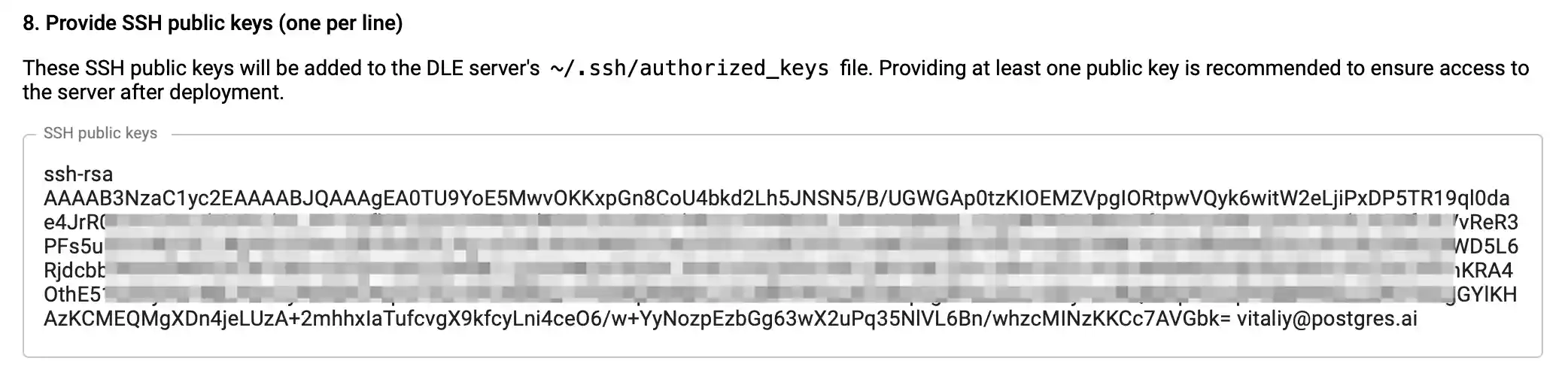 DBLab Engine in DBLab Platform: step 8
