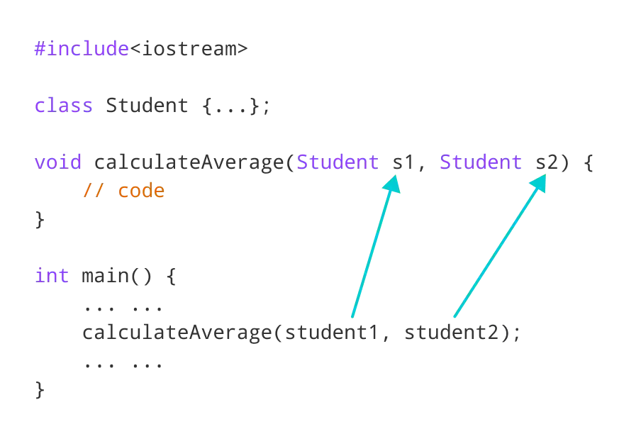 C++ Pass Objects to Function