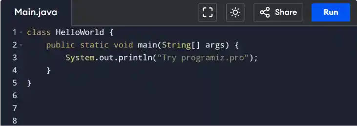 Online Java Compiler