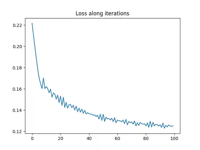Loss along iterations