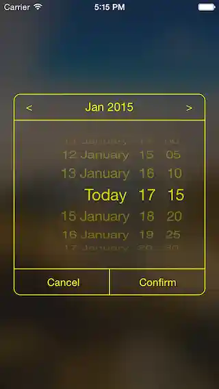 HSDatePickerViewController screen