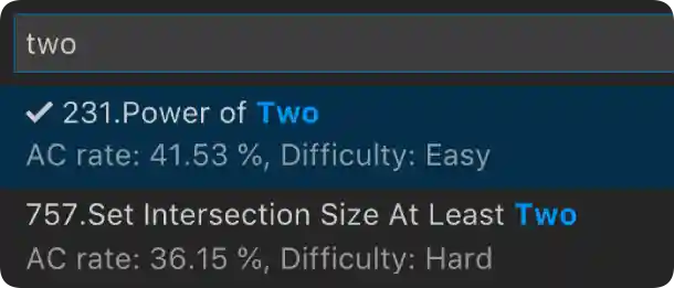Search problems by Keywords