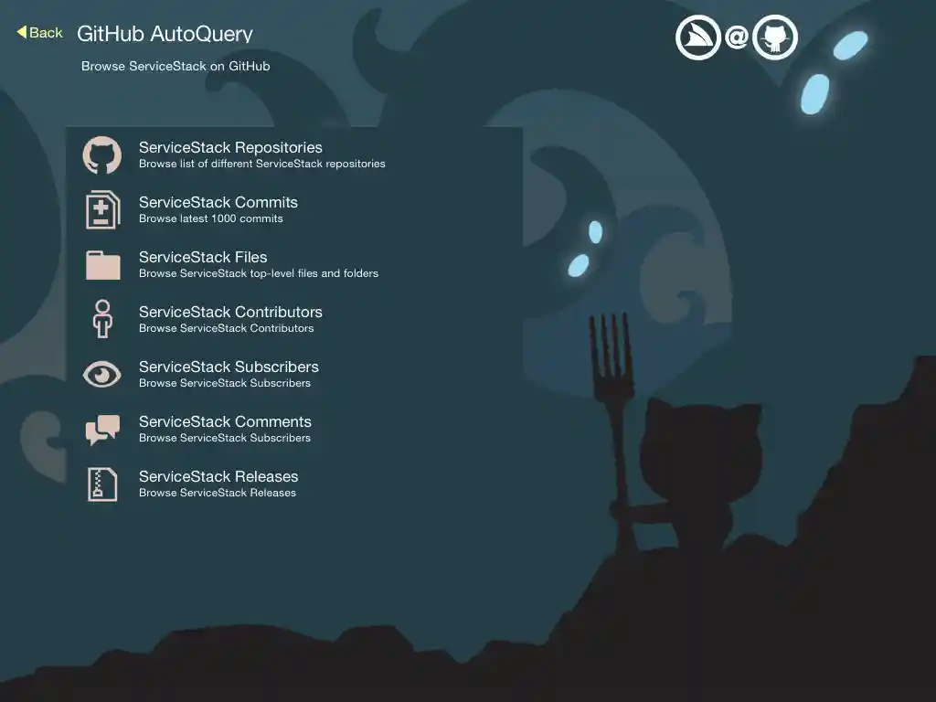 GitHub AutoQuery Home