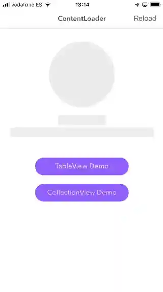 ContentLoader demo ContentLoader