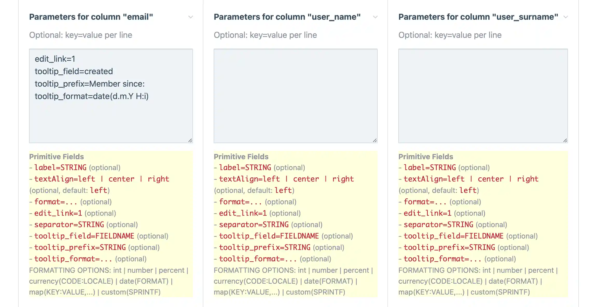 Example of configuration step 2
