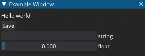 Dear PyGui example window