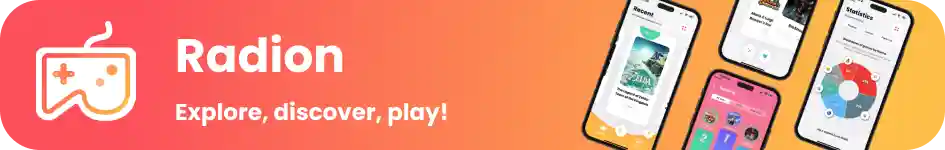 Radion banner - Ultimate gaming app