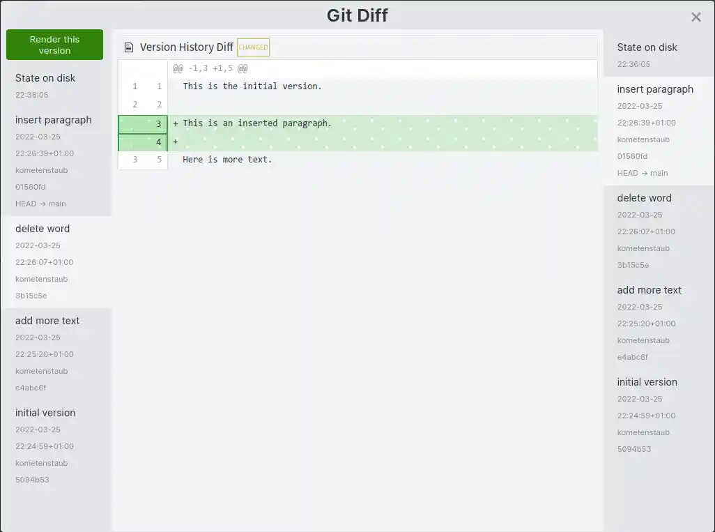 Git Diff light mode colourblind mode addition