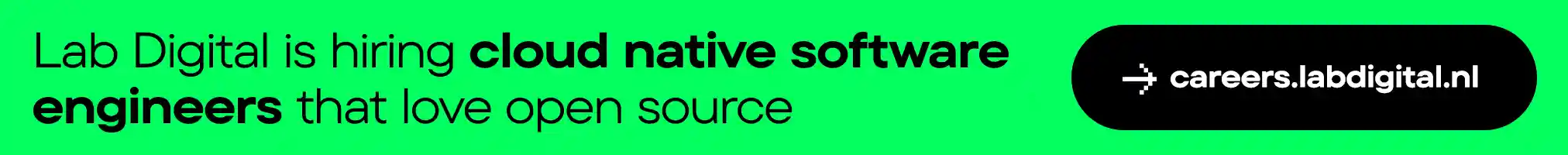 Lab Digital is hiring cloud native software engineers that love open source