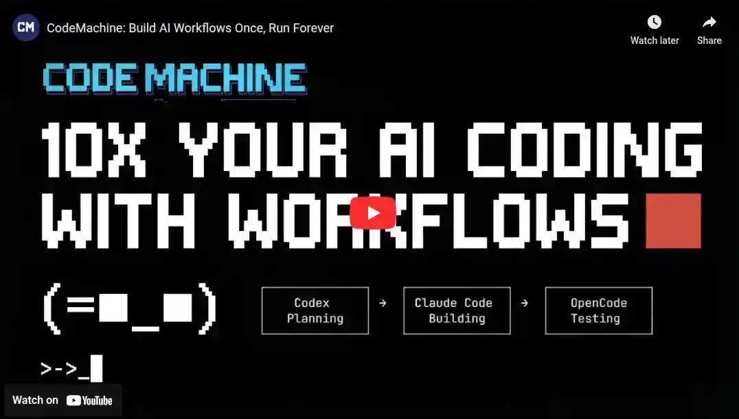 Watch CodeMachine Demo
