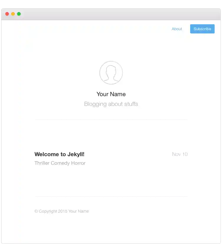 index page