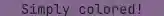 Dim magenta text color in terminal